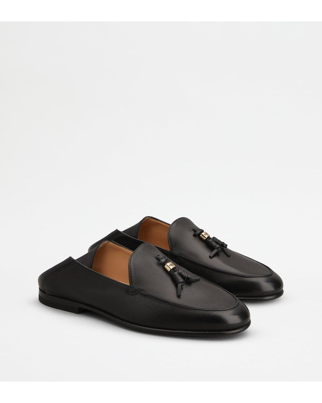 Tod's Black Mule Loafers