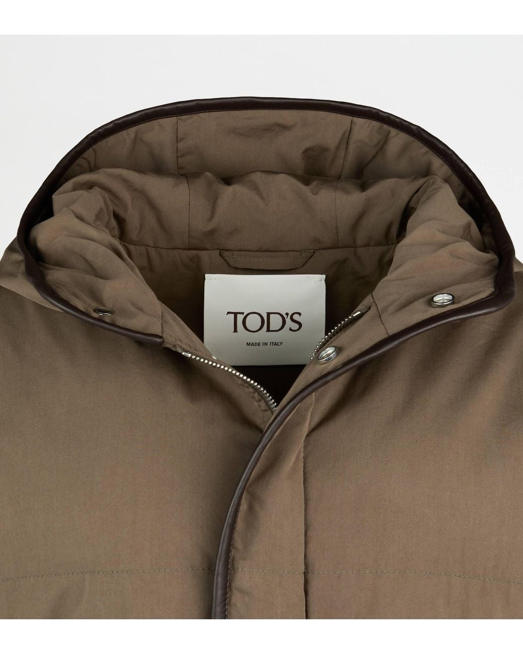 Tod's Green Padded Silk Blend Jacket