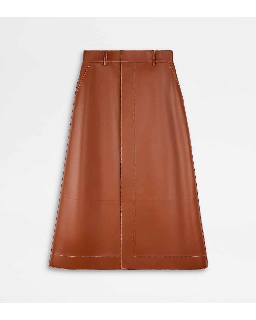 Tod's Brown Wraparound Skirt