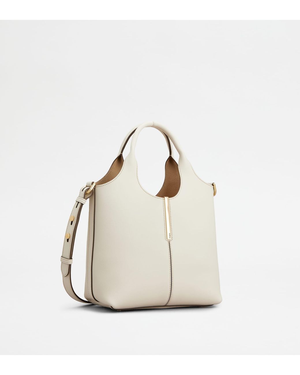 Tod's White Tote Shopping Bag