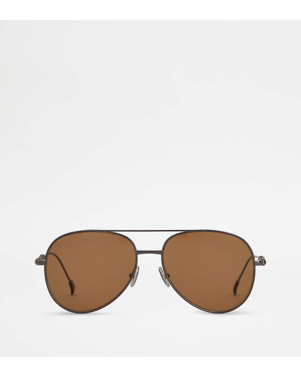 Tod's Brown Teardrop Sunglasses With Temples for men