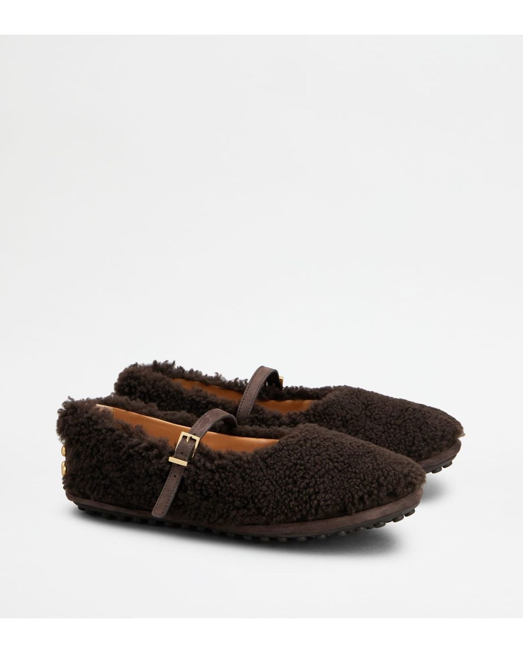 Tod's Black Metal Dots Ballerinas