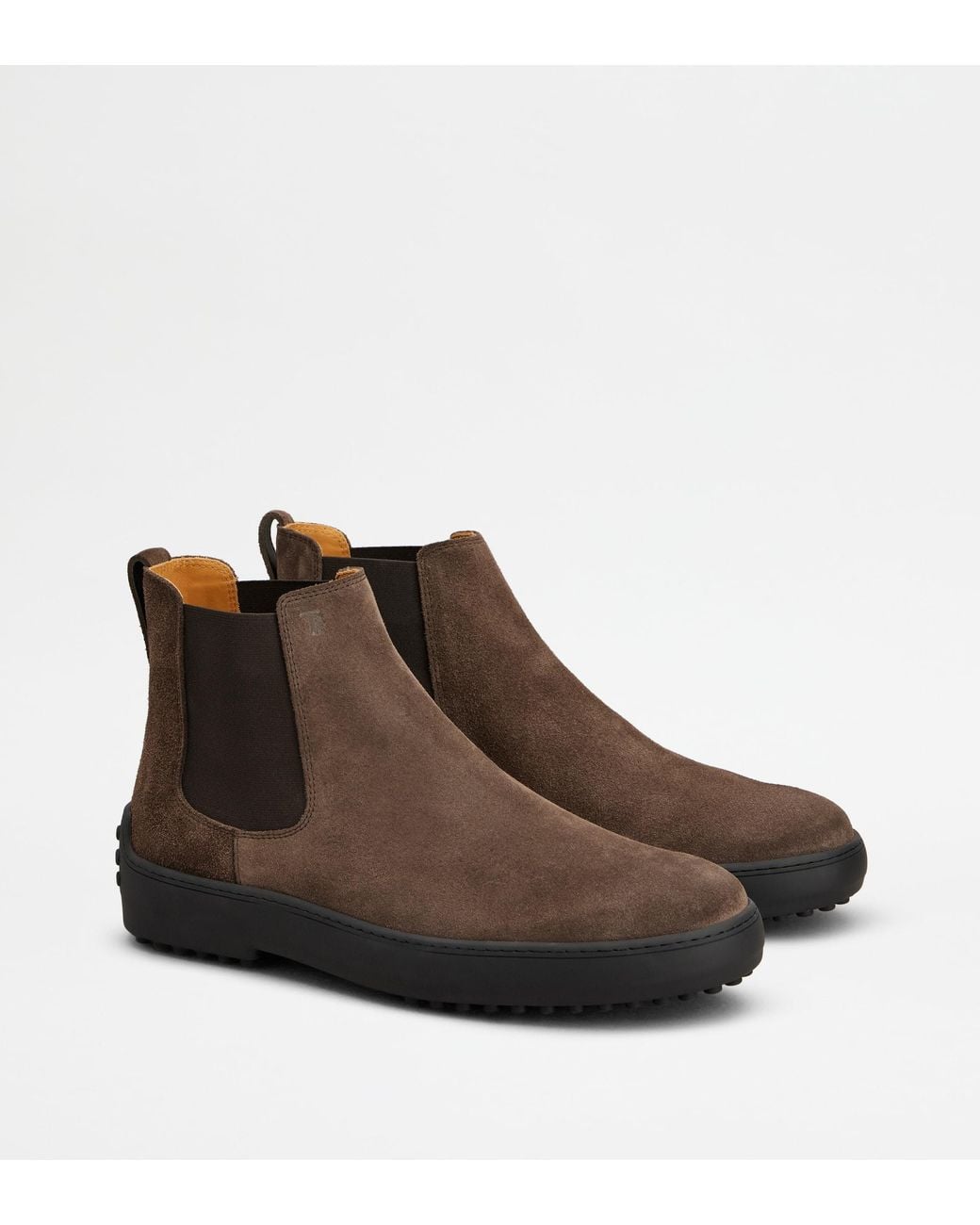 Tod's Brown Winter Gommino Chelsea Boots for men