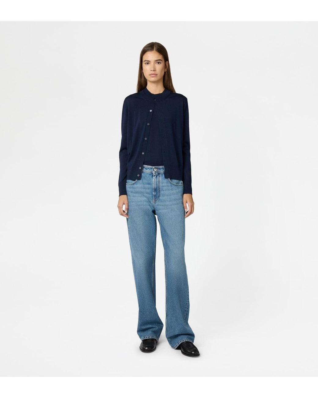 Tod's Blue Silk Blend Cardigan