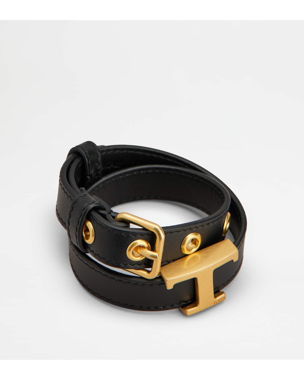 Tod's Black T Signature Bracelet