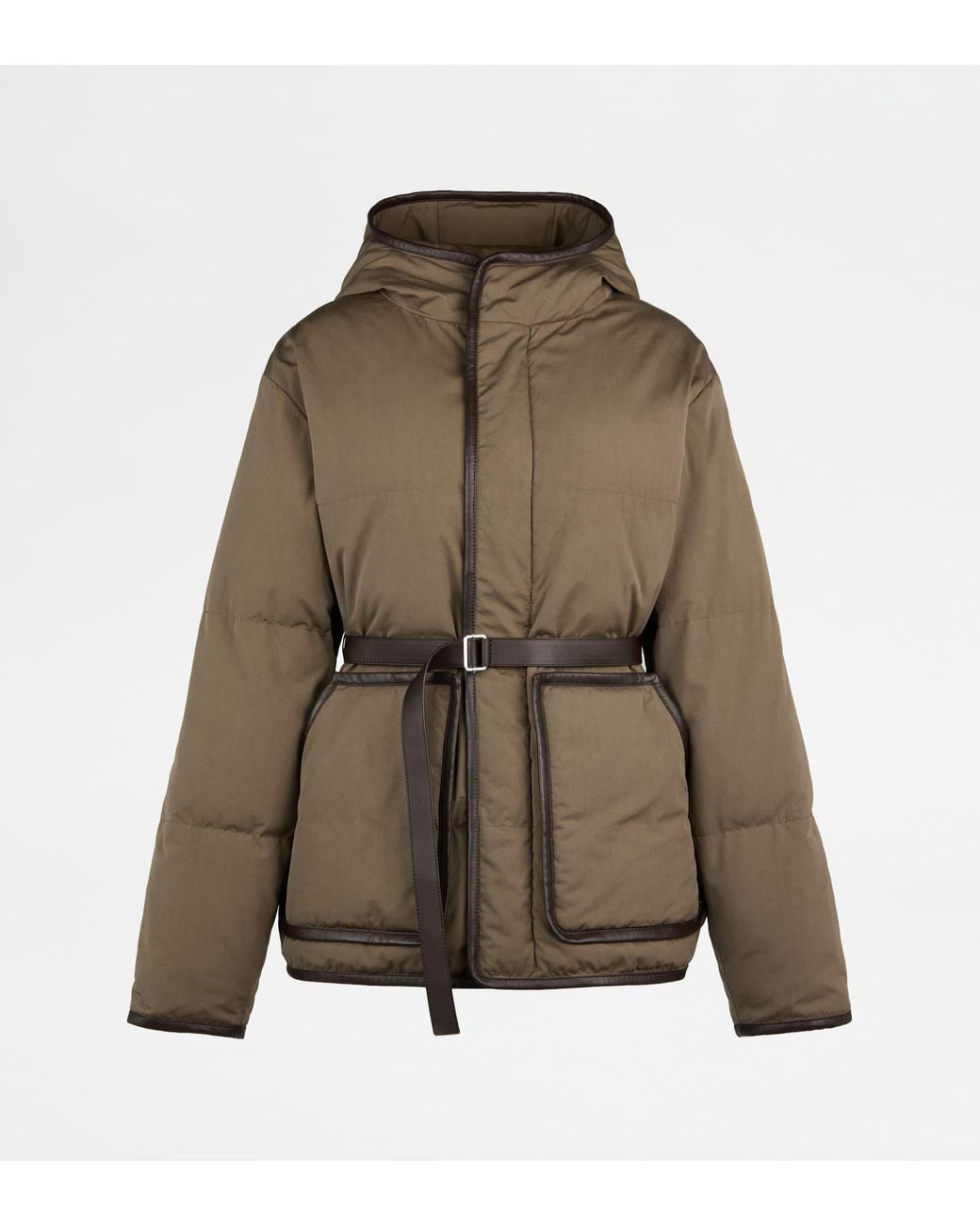 Tod's Green Padded Silk Blend Jacket