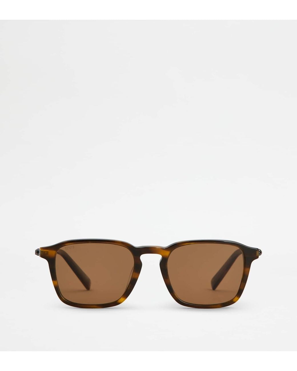 Tod's Brown Squared Sunglasses With Temples for men
