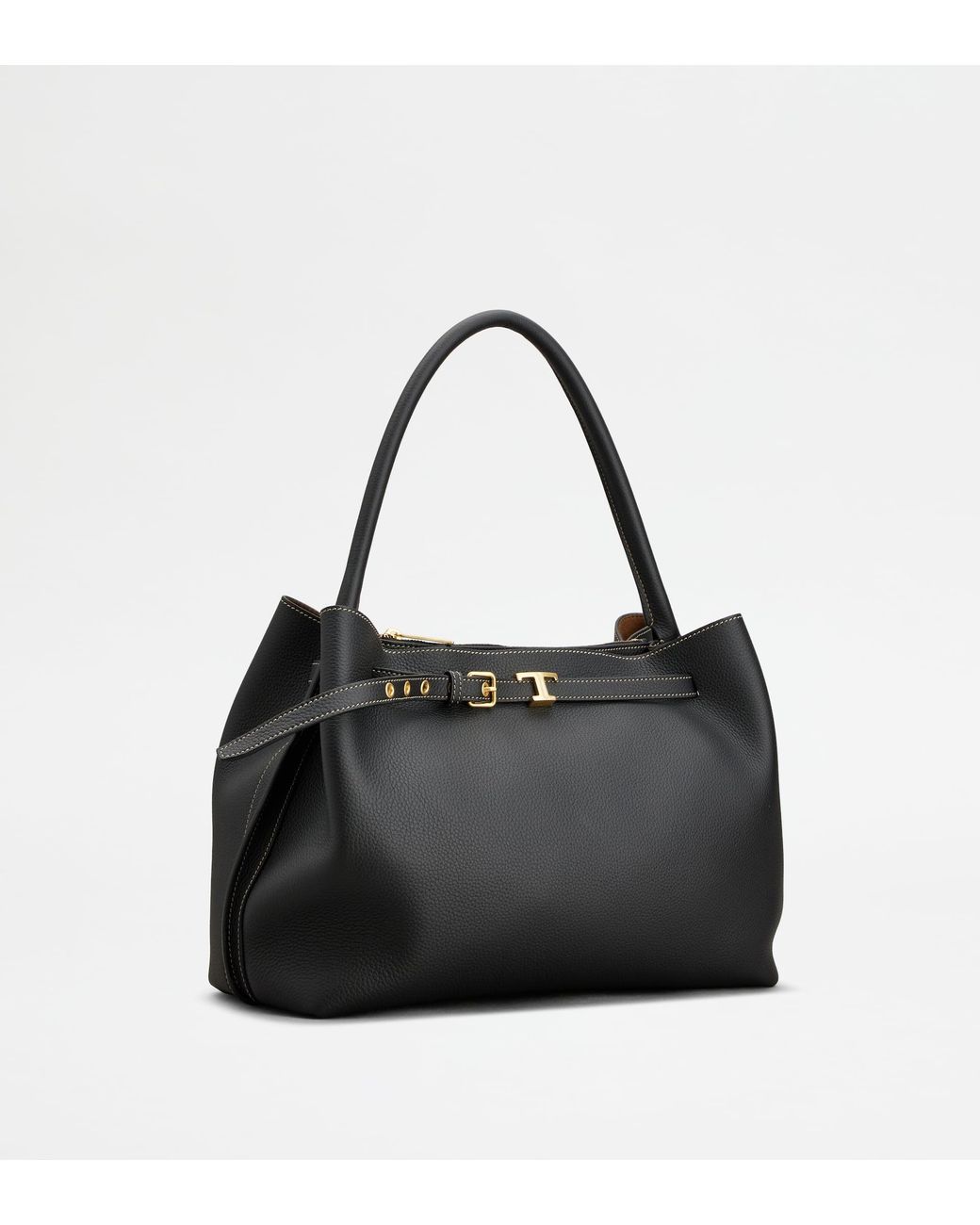 Tod's Black T Signature Handbag
