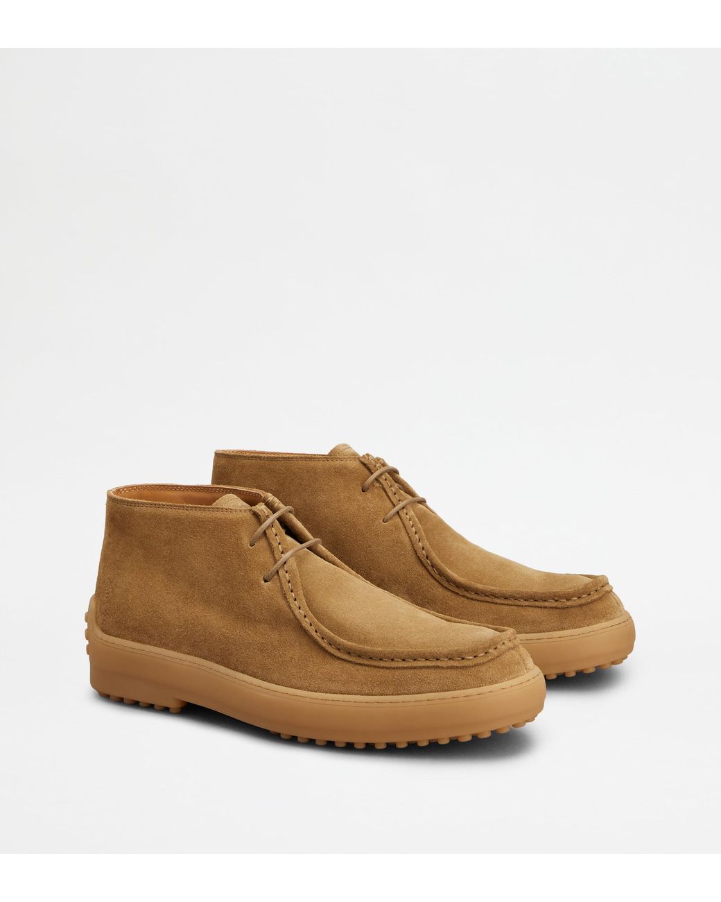 Tod's Brown Winter Gommino Ankle Boots for men