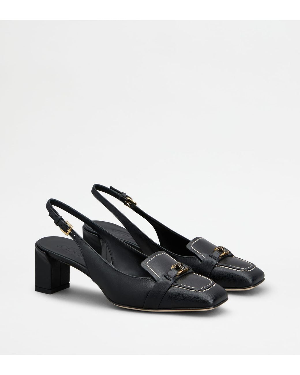 Tod's Black Slingback Pumps