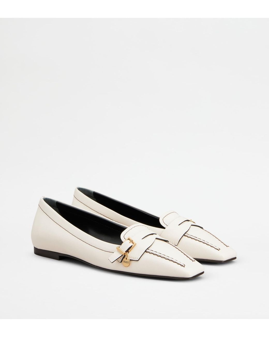 Tod's White Ballerinas