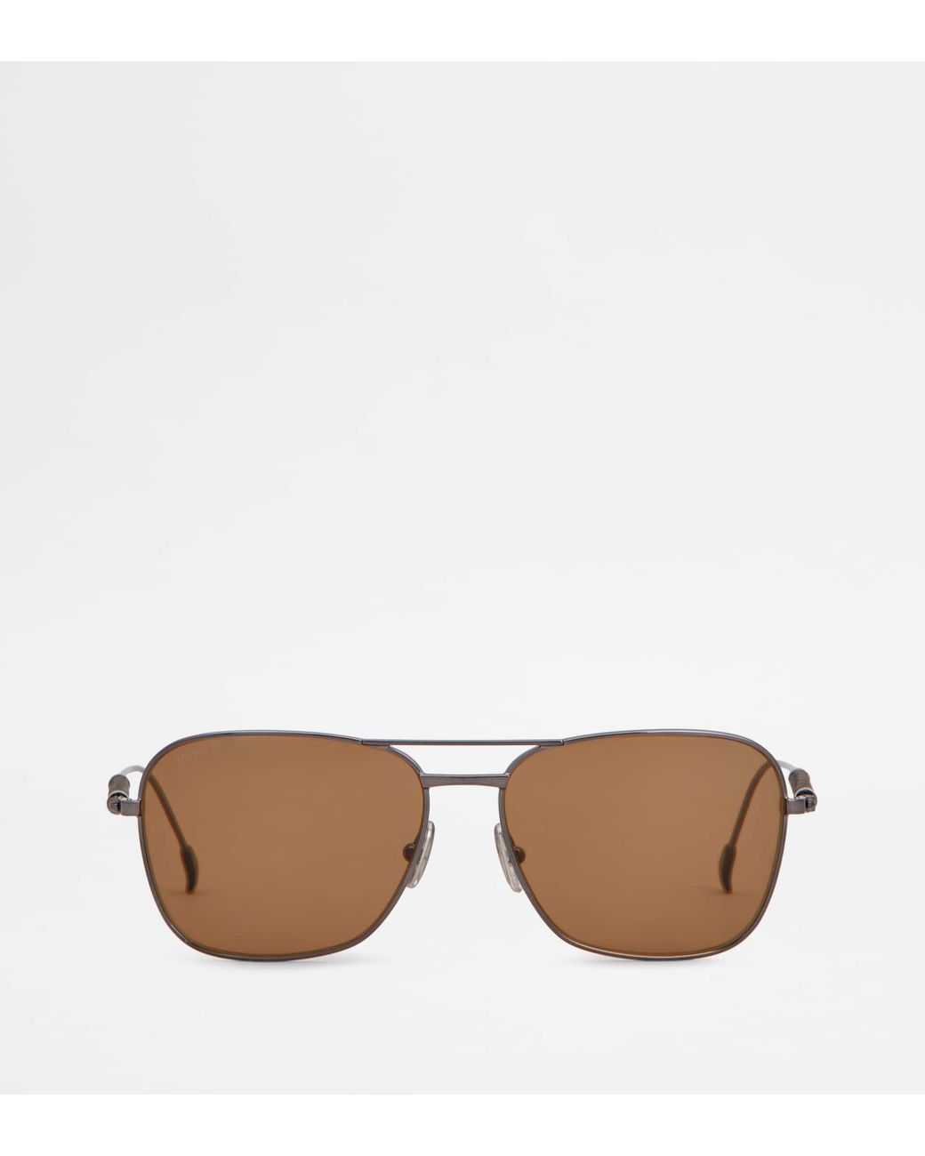 Tod's Brown Squared Sunglasses With Temples for men