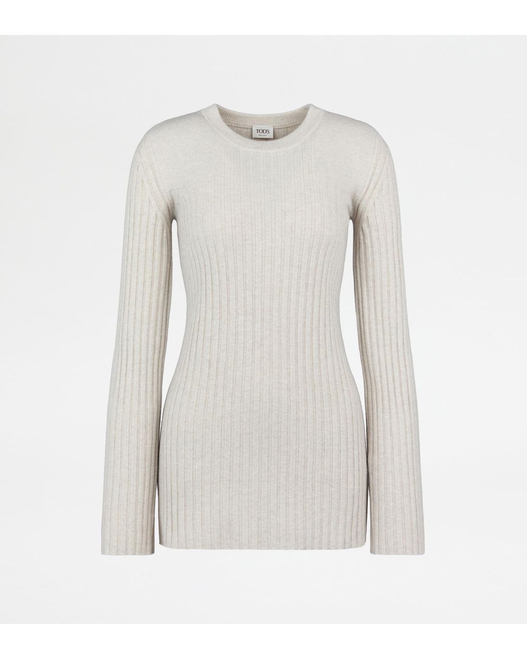 Tod's Gray Cashmere Blend Round-Neck Jumper