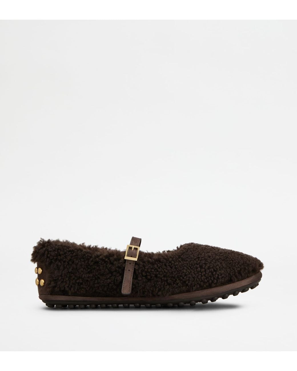 Tod's Black Metal Dots Ballerinas