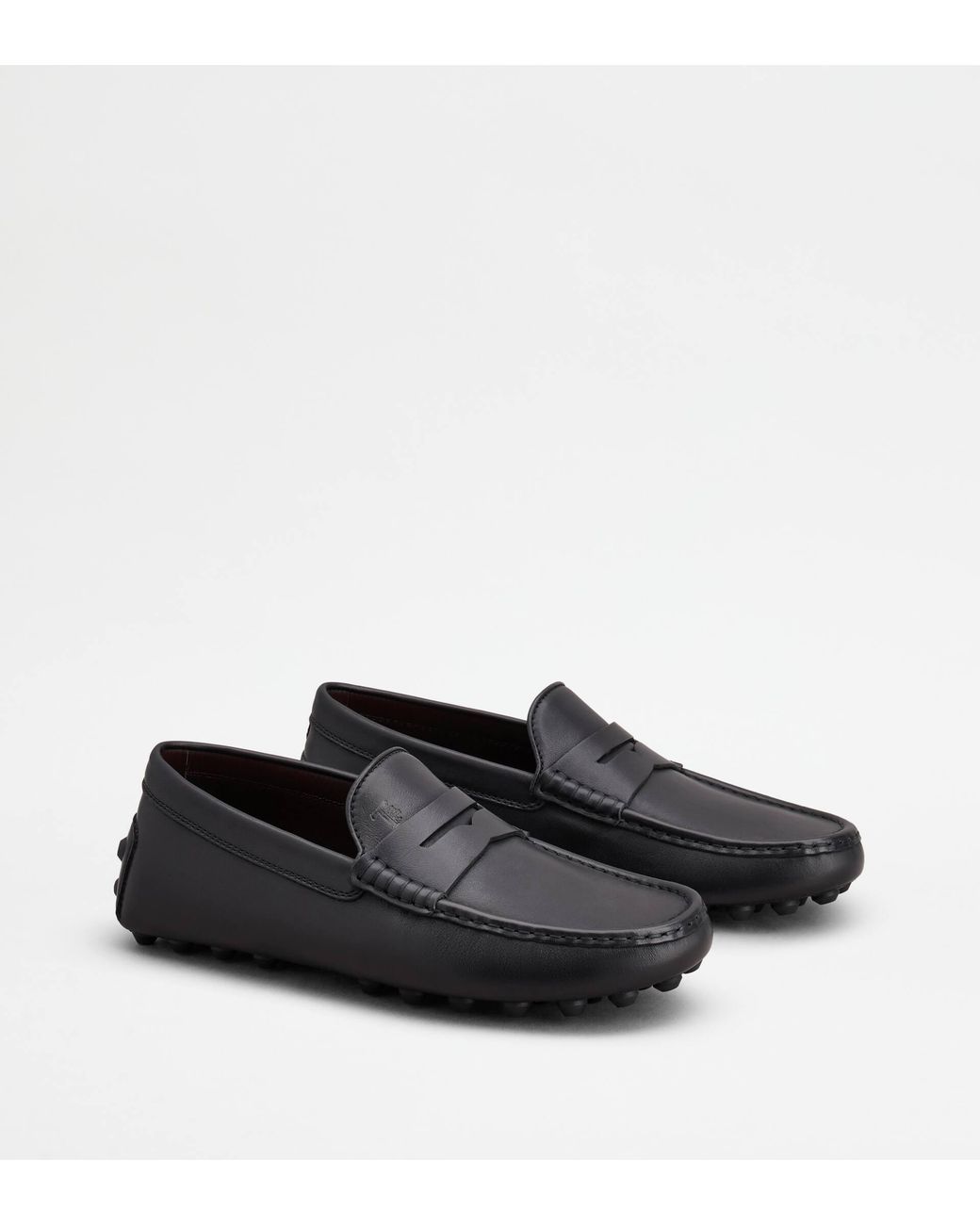 Tod's Black Gommino Bubble Loafers for men