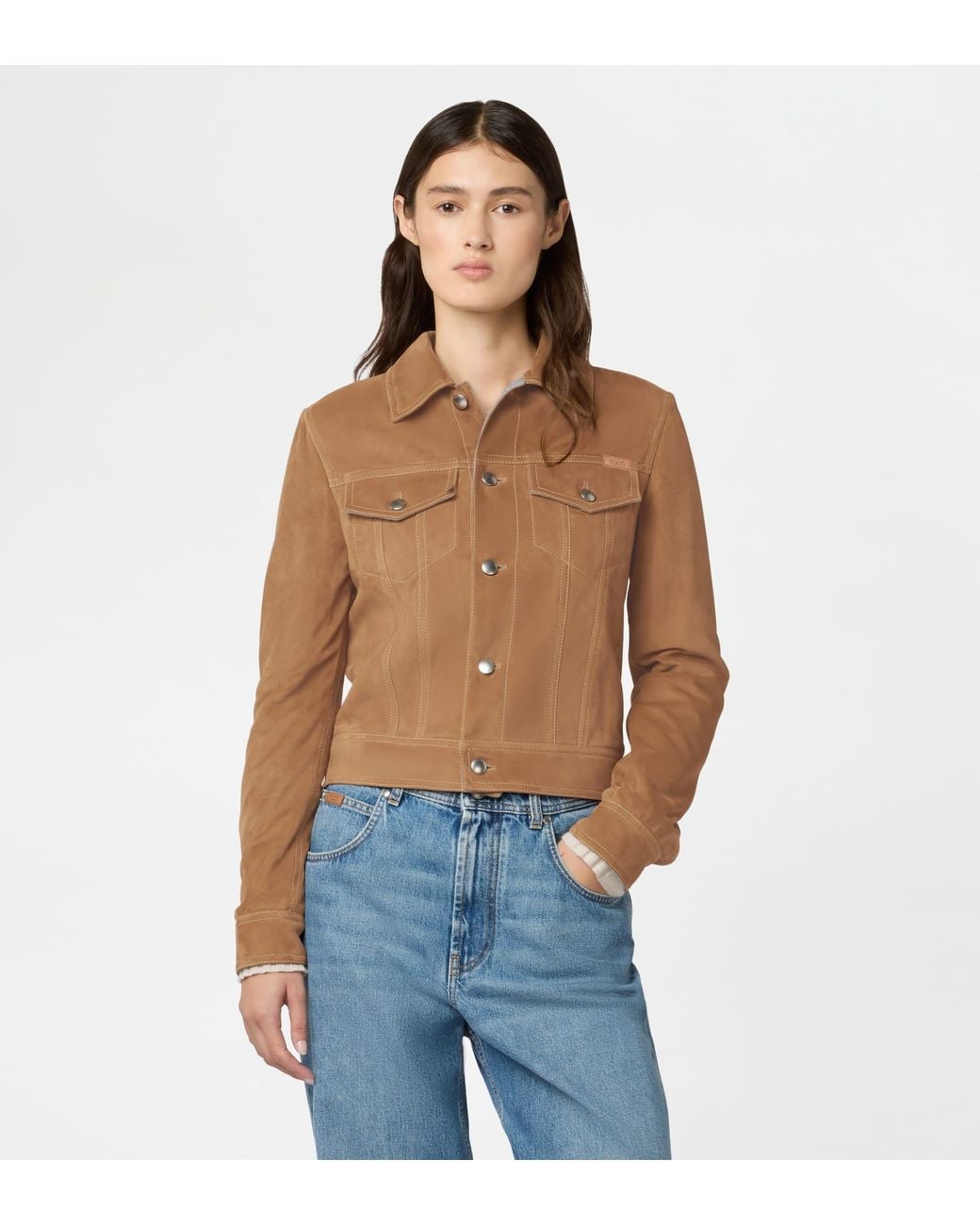 Tod's Brown Trucker Jacket