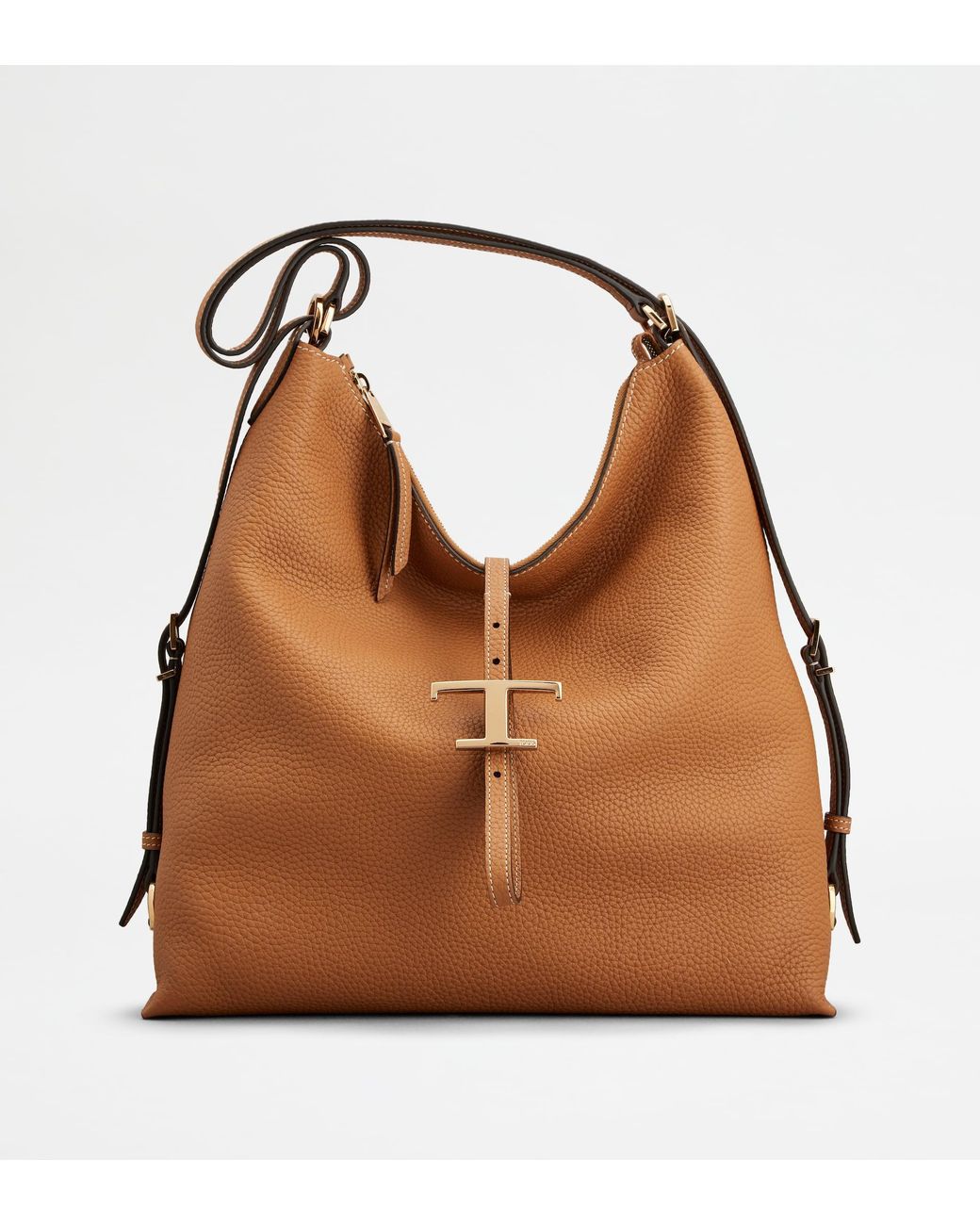 Tod's Brown T Timeless Shoulder Bag
