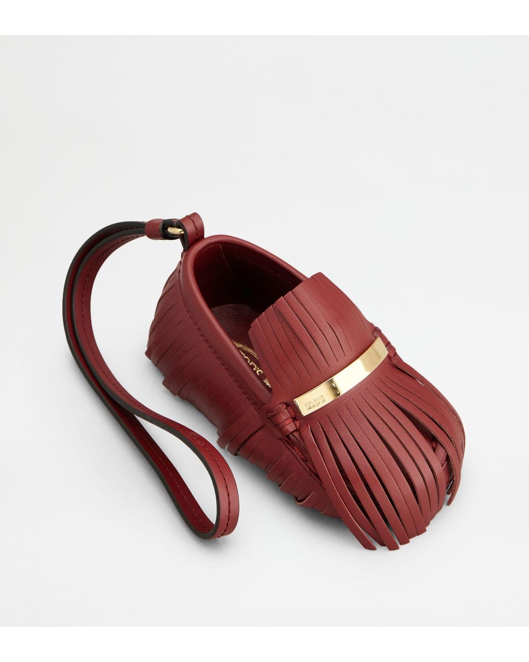 Tod's White Gommino Driving Shoe Charm