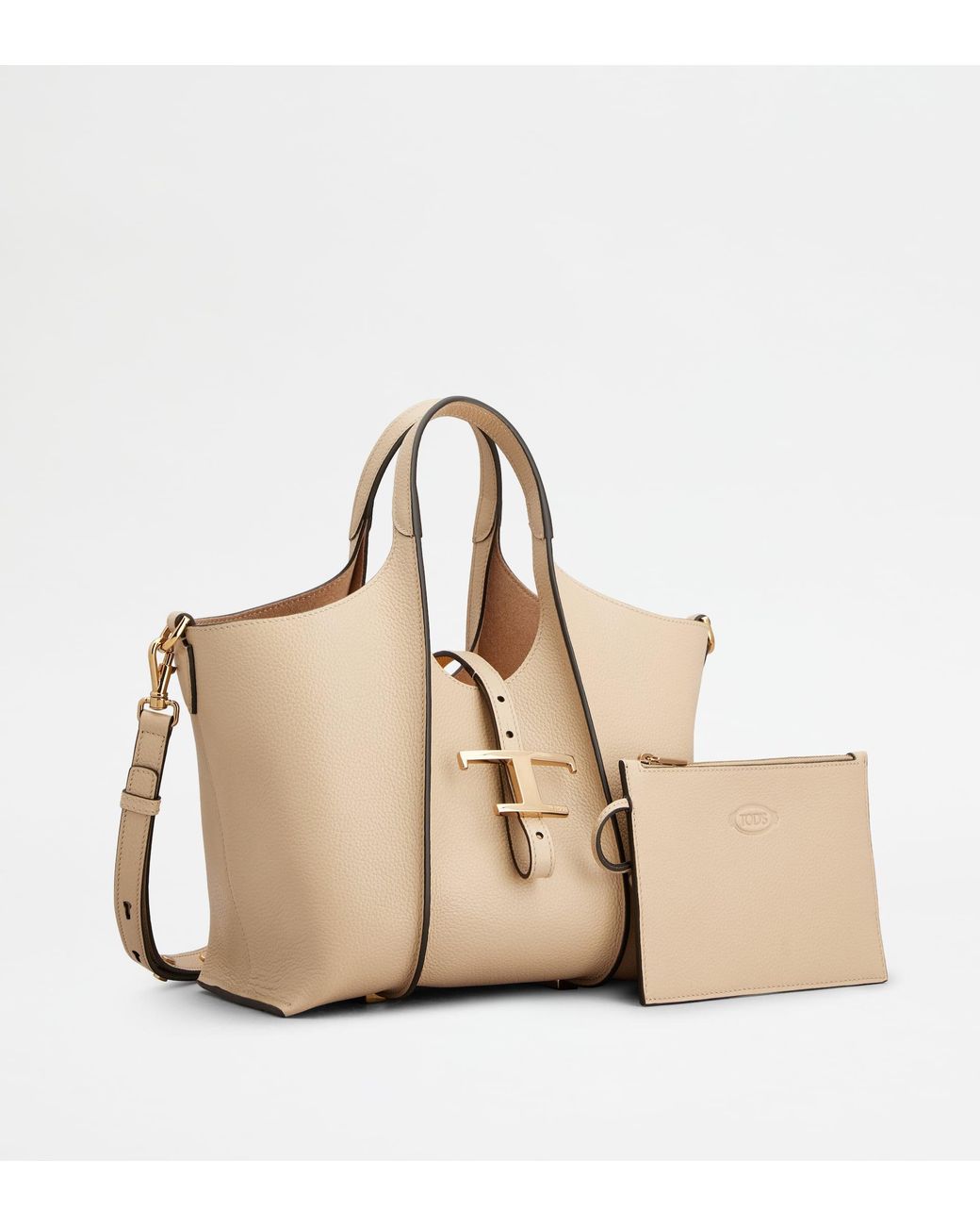 Tod's Natural T Timeless Shopping Bag