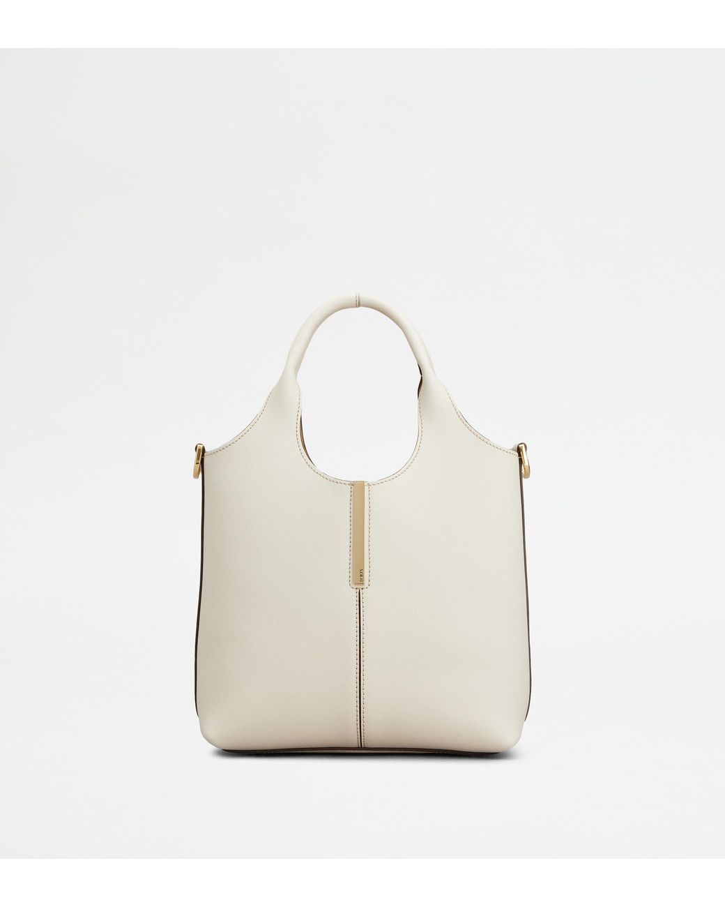 Tod's White Tote Shopping Bag