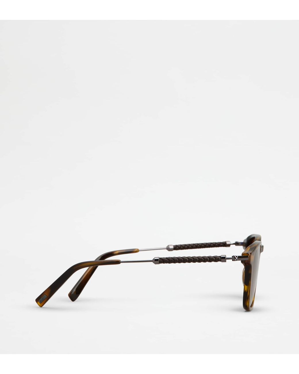 Tod's Brown Squared Sunglasses With Temples for men