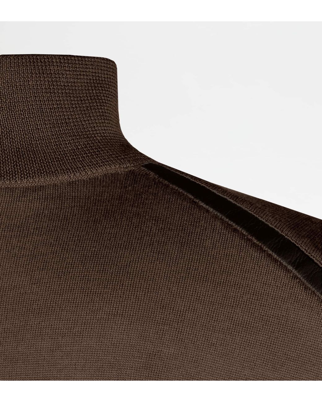Tod's Brown Half Zip Jumper