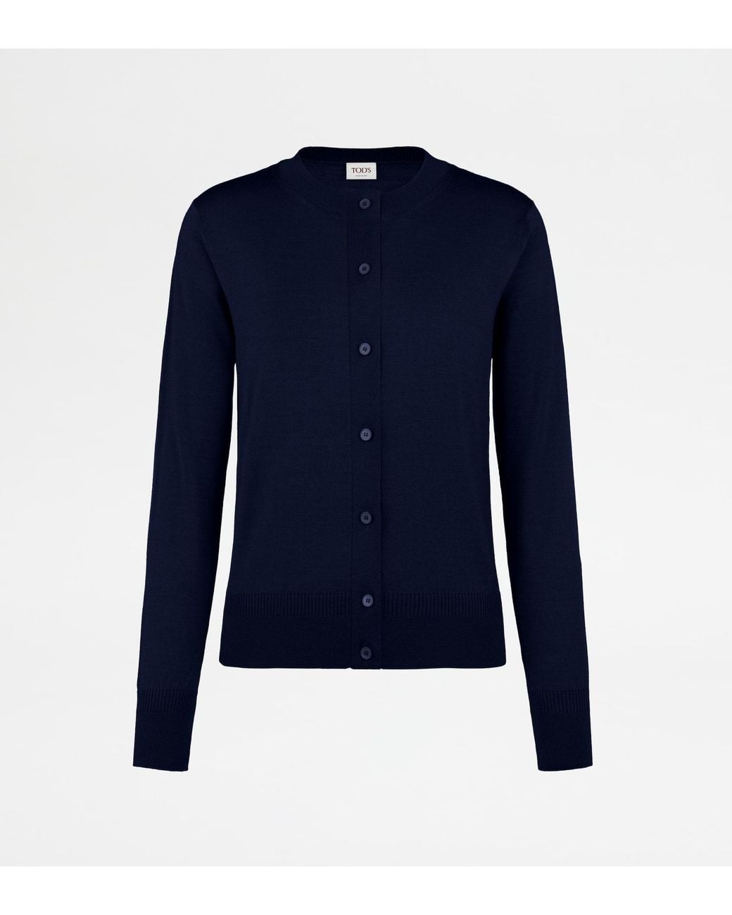 Tod's Blue Silk Blend Cardigan
