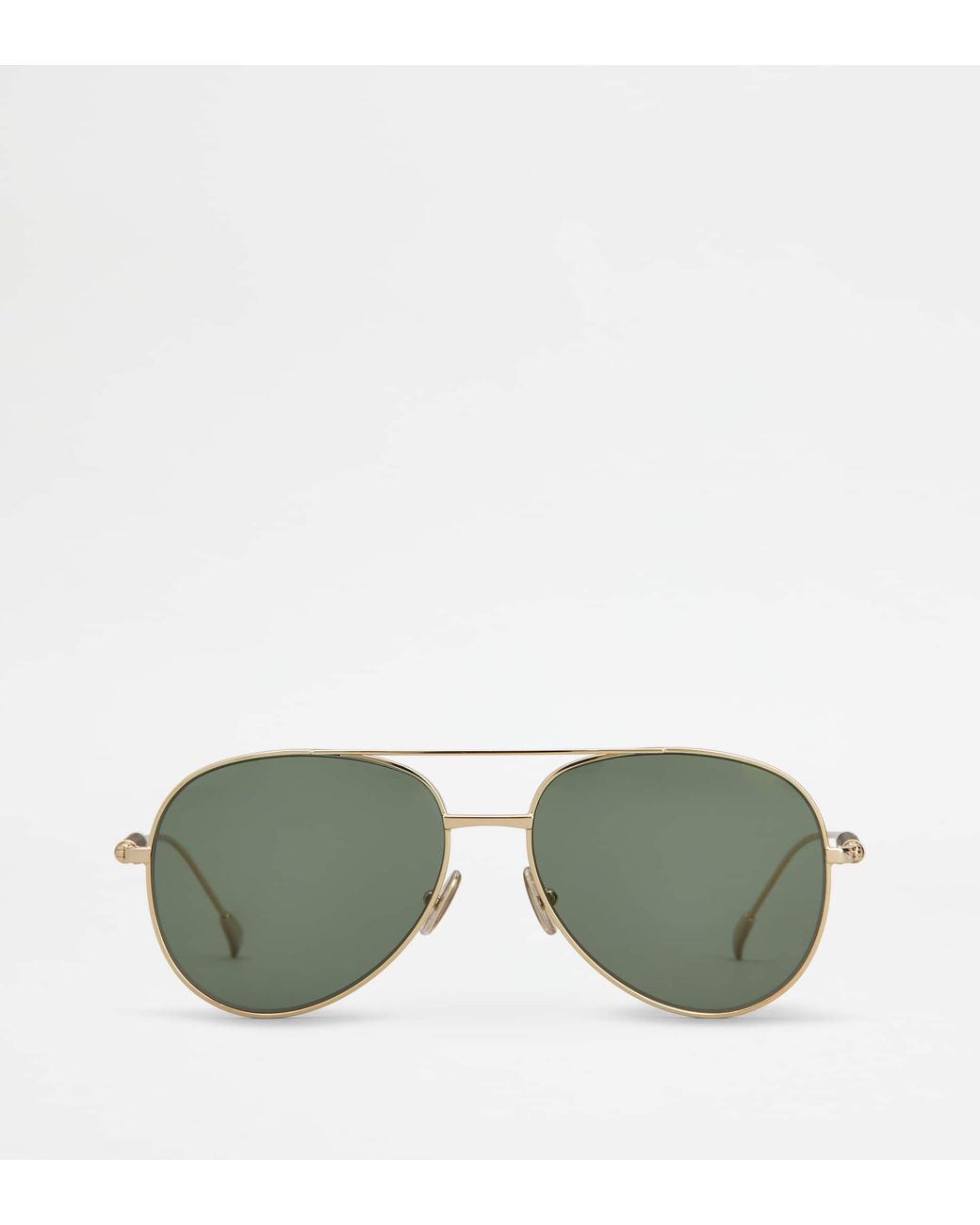 Tod's Green Teardrop Sunglasses With Temples for men
