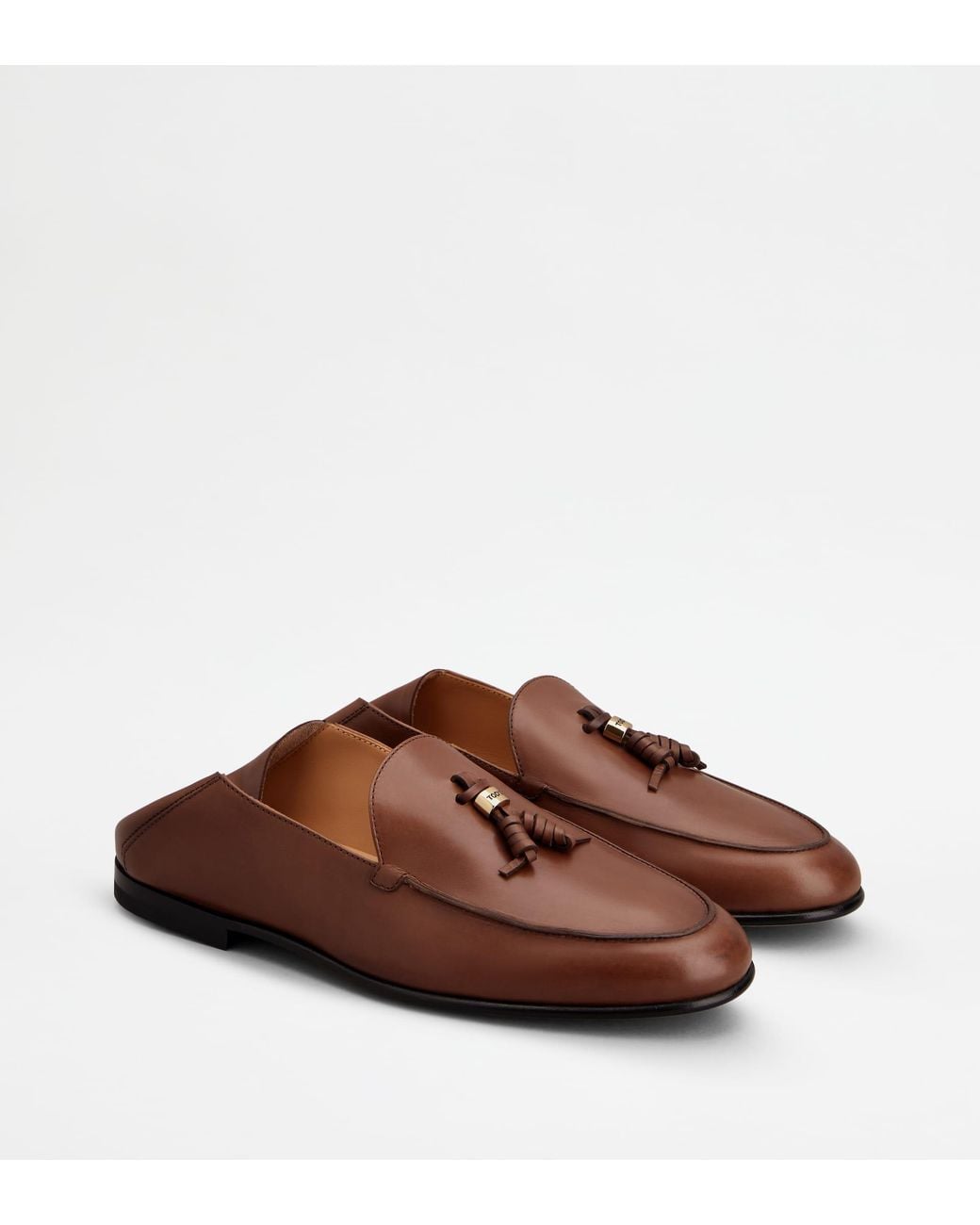 Tod's Brown Mule Loafers