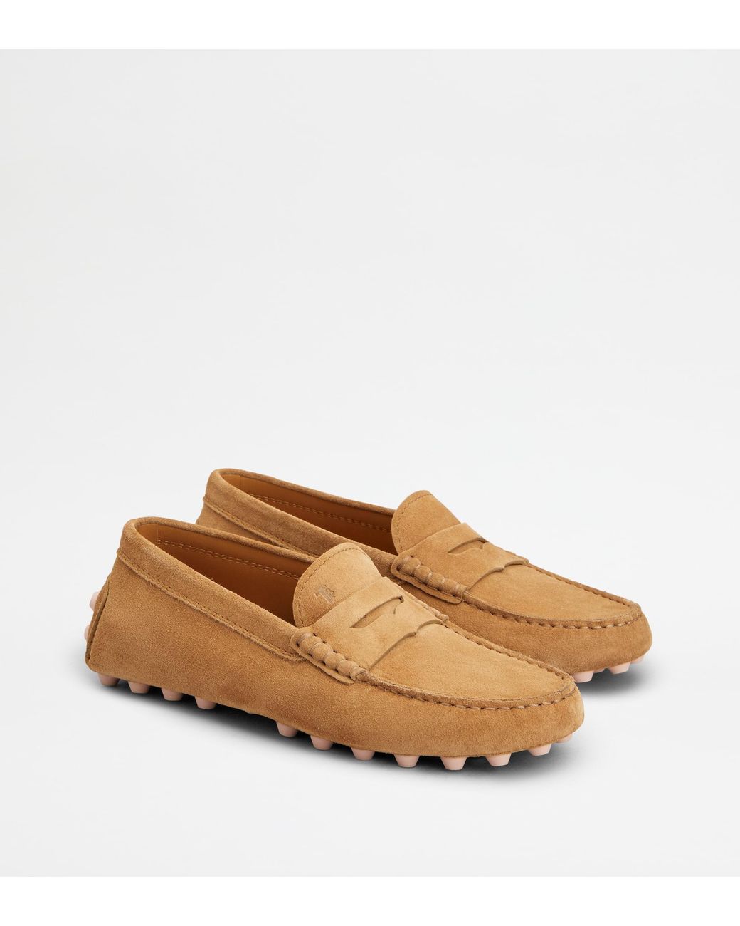 Tod's Natural Gommino Bubble Loafers