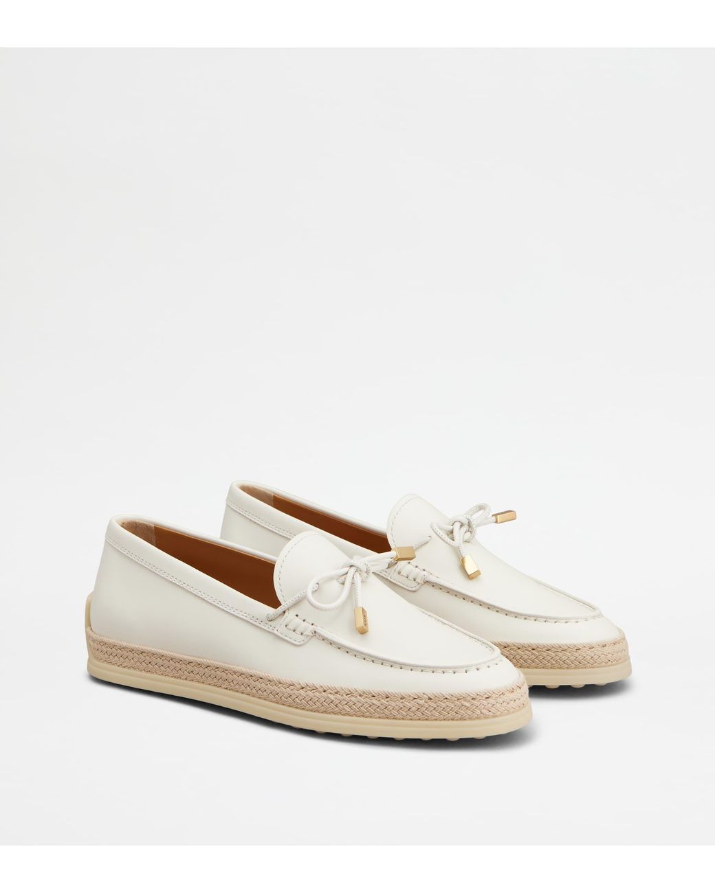Tod's White Loafers