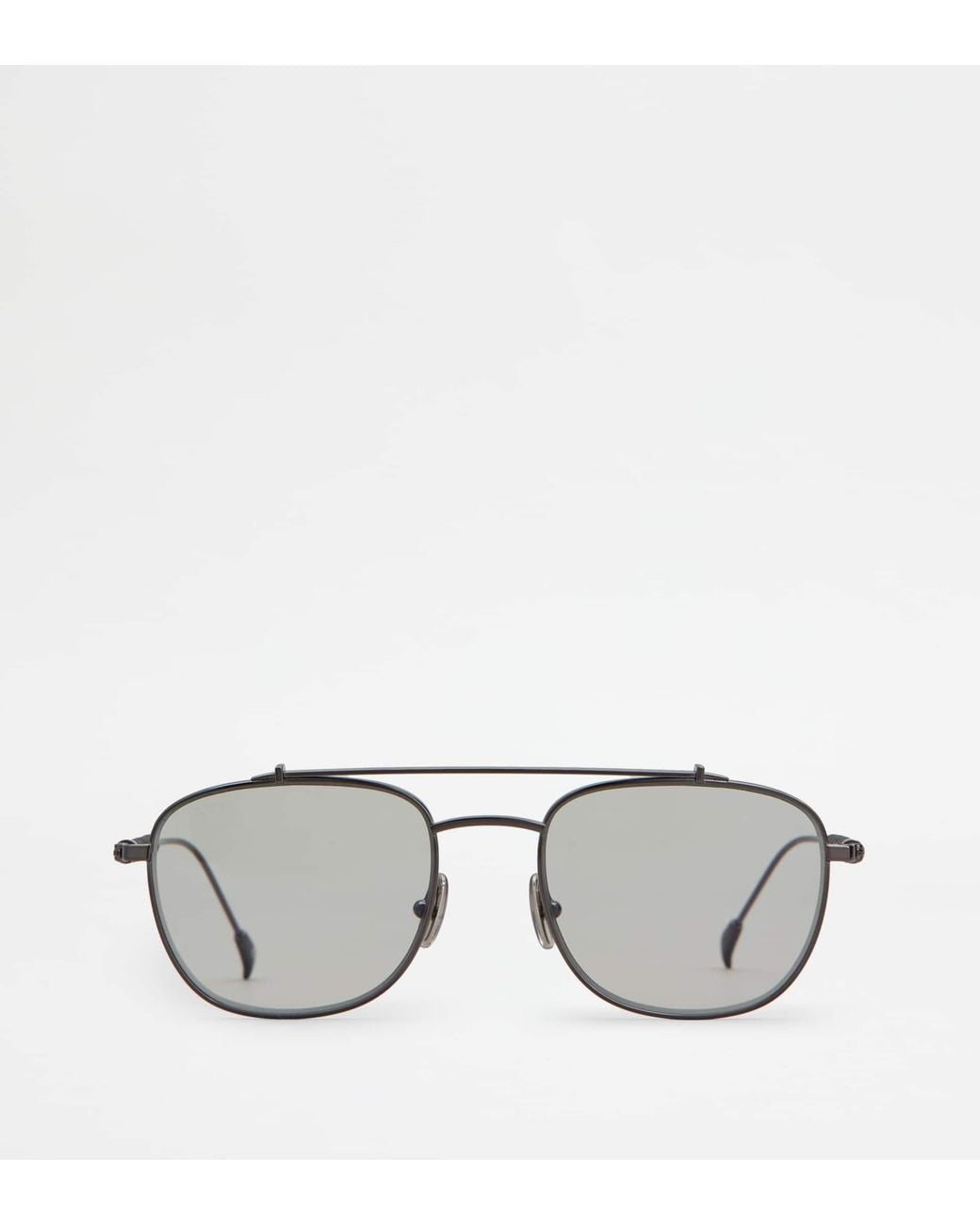 Tod's Metallic Squared Sunglasses With Temples for men