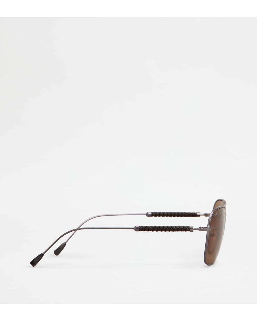 Tod's Brown Squared Sunglasses With Temples for men