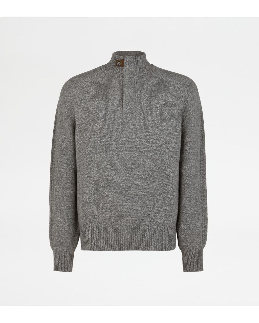 Tod's Gray Half Zip Pullover for men