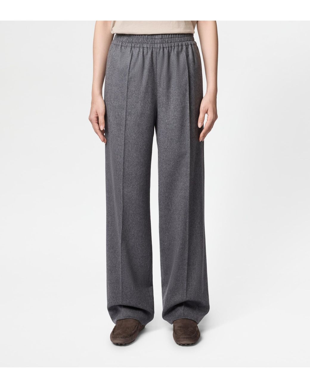 Tod's Gray Cashmere Blend Trousers