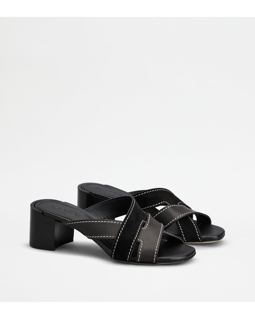 Tod's Black Sandals