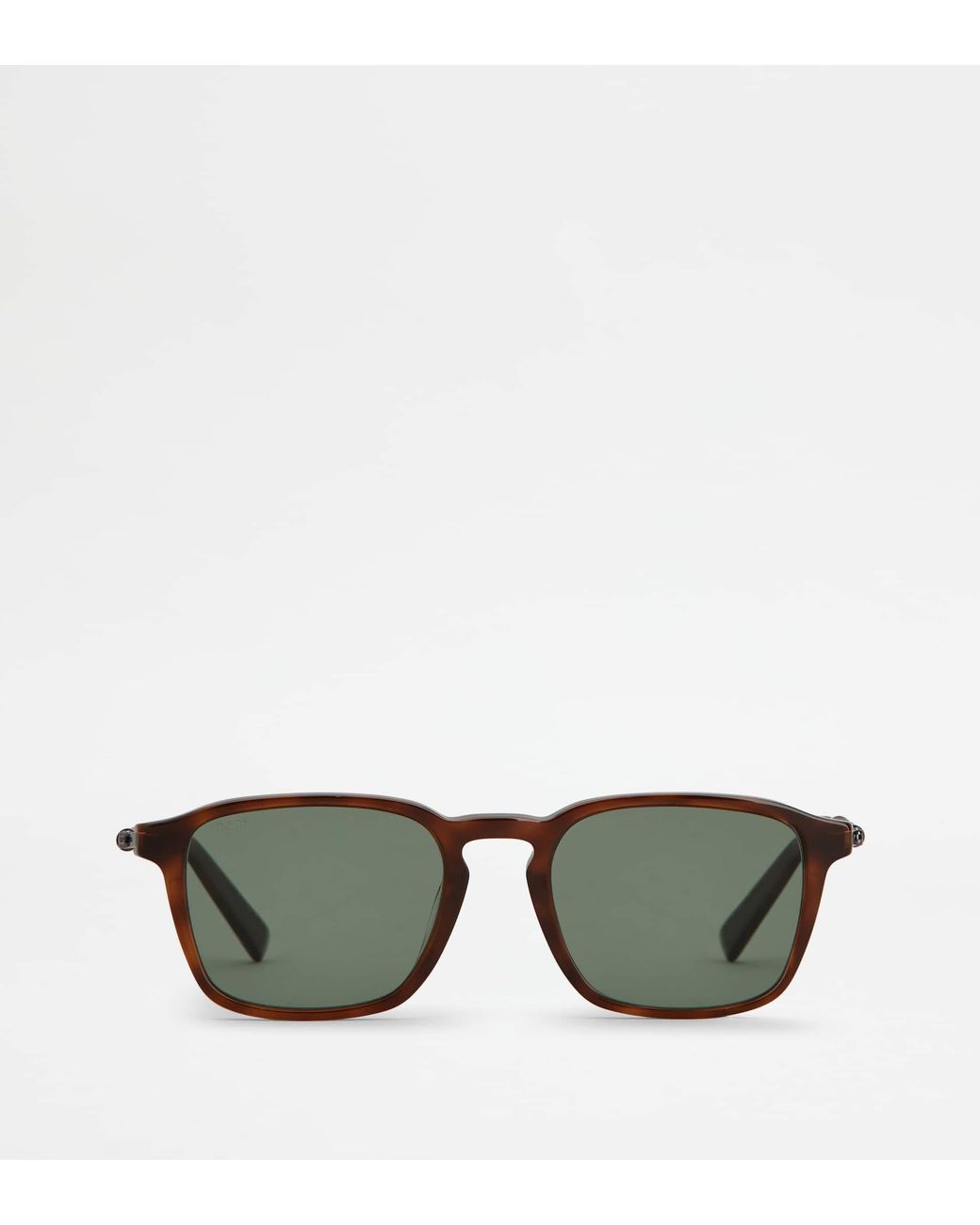 Tod's Green Squared Sunglasses With Temples for men