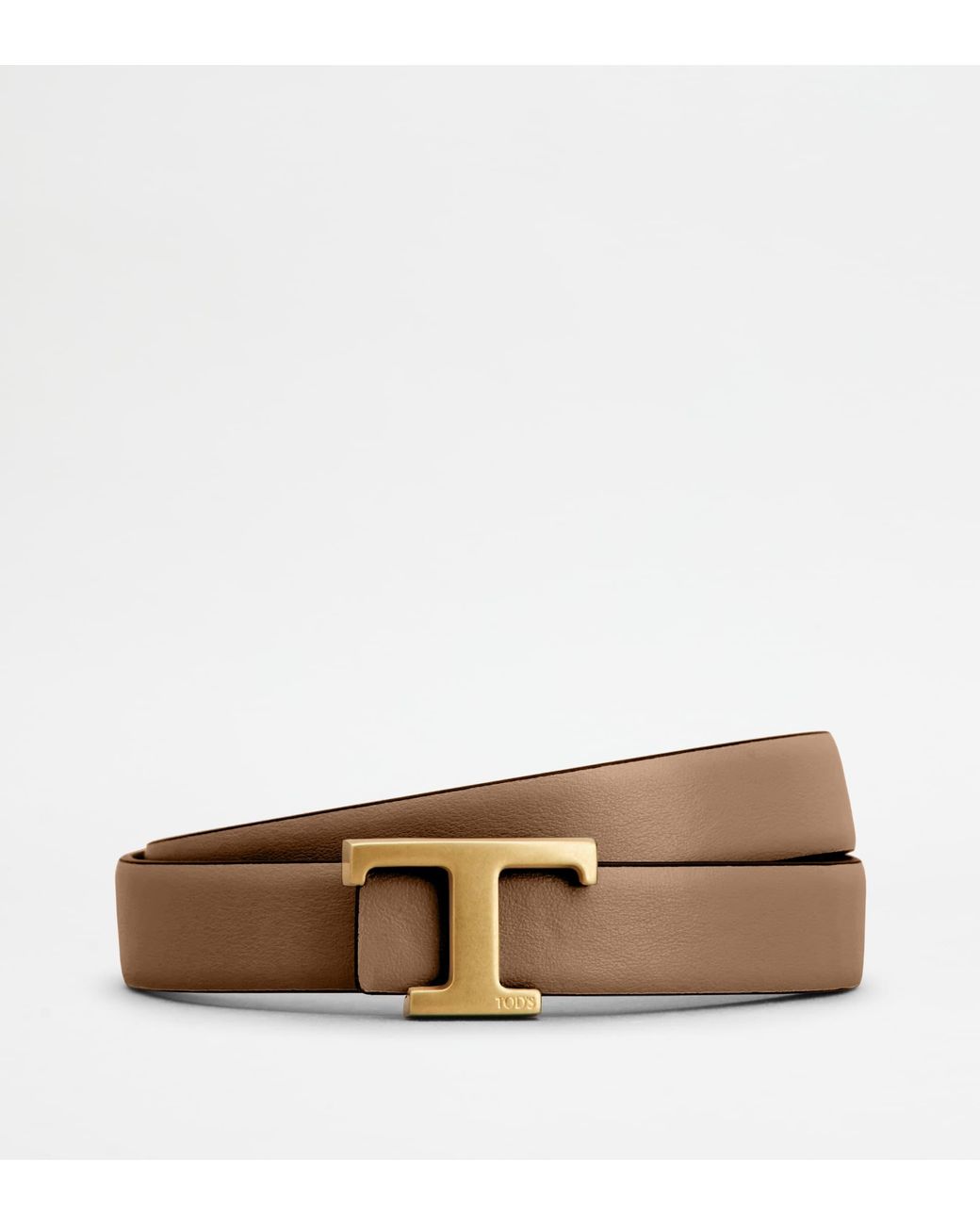 Tod's Black T Timeless Reversible Belt In Leather