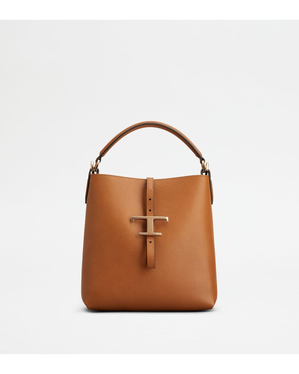 Tod's Brown T Timeless Bucket Bag