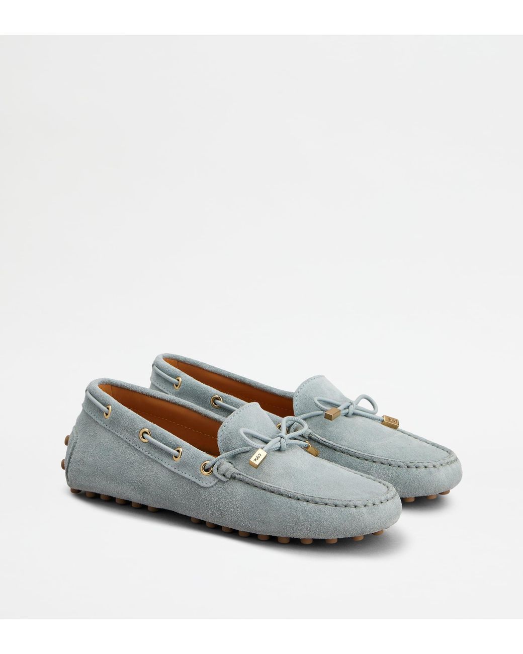 Tod's White Gommino Loafers