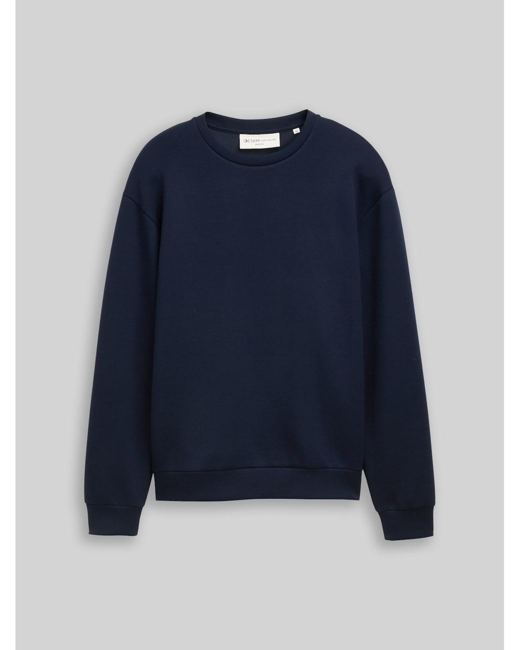 Tom Tailor DENIM Basic Scuba Sweatshirt in Blue für Herren