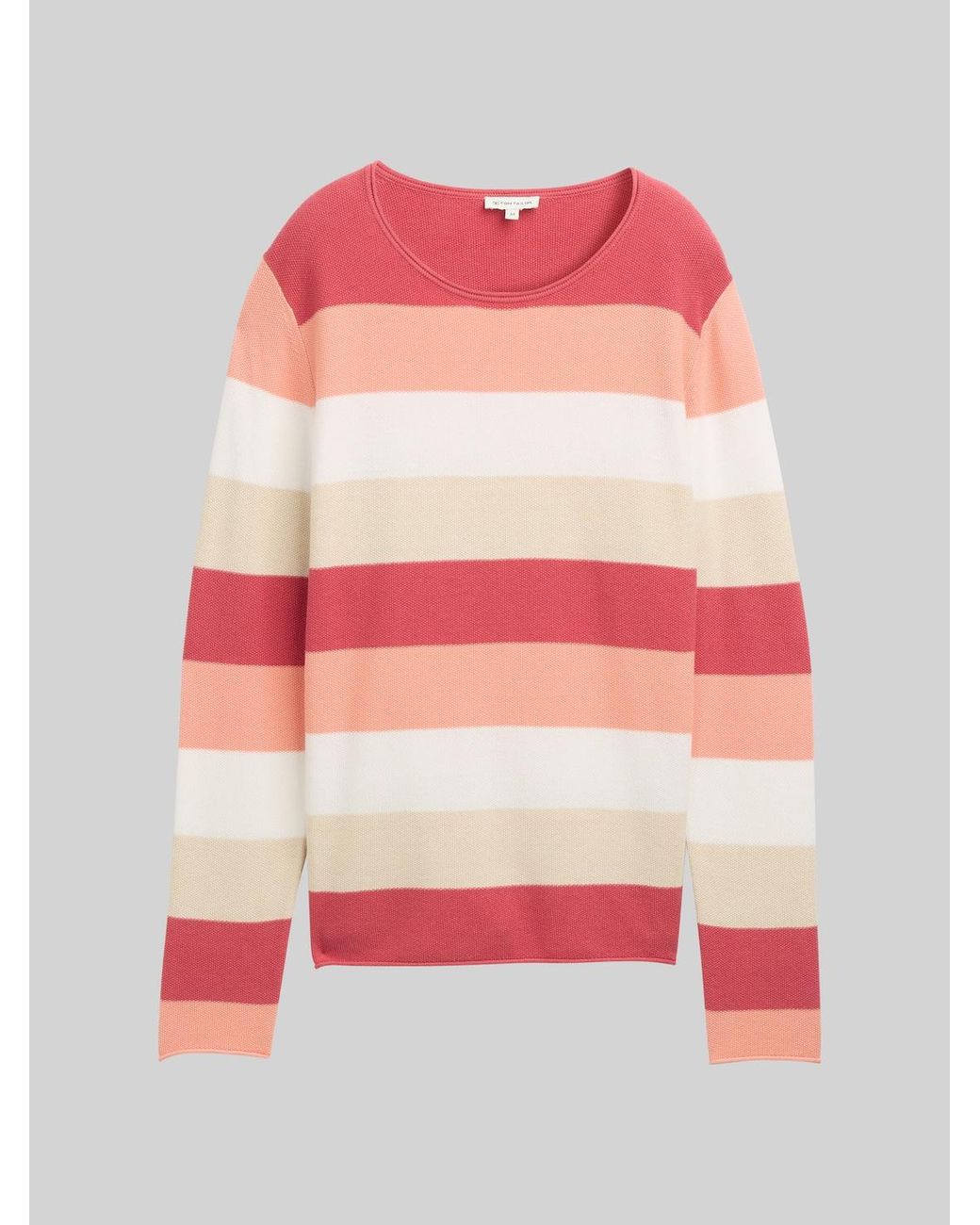 Tom Tailor Red Strickpullover mit Rundhalsausschnitt