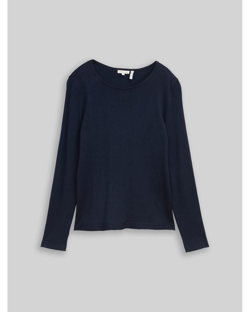 Tom Tailor Blue Basic Strickpullover mit Rundhalsausschnitt