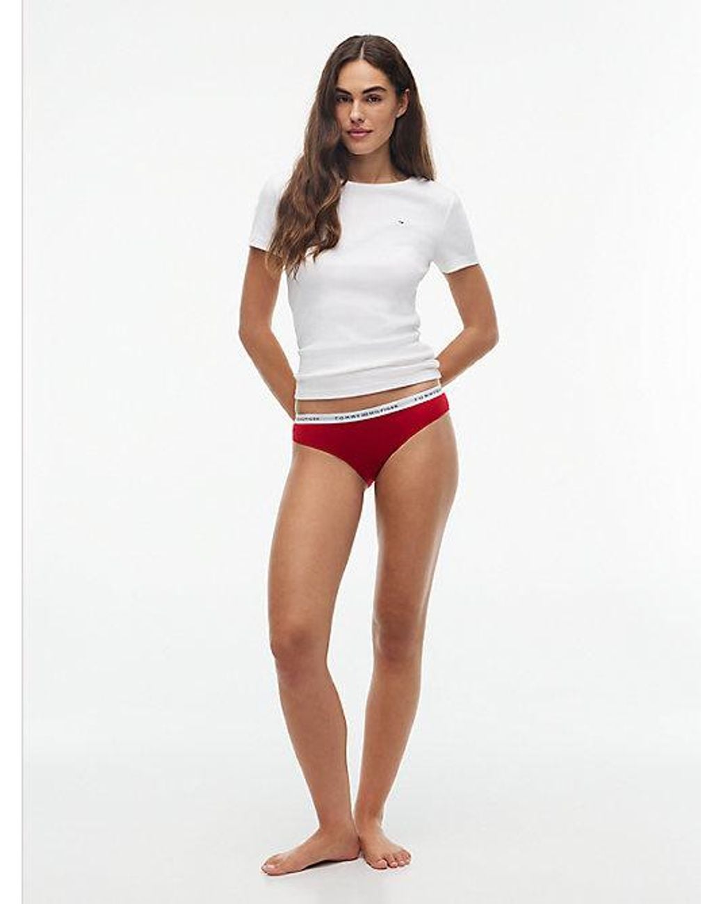 Tommy Hilfiger White Logo Waistband Briefs