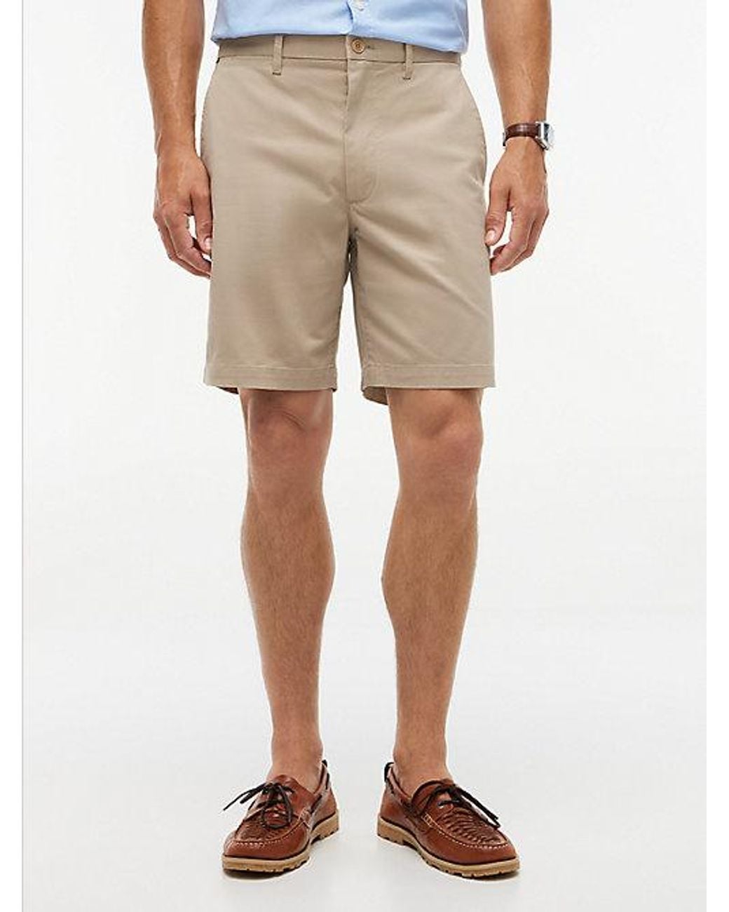 Tommy Hilfiger Natural Dover Twill Regular Fit Chino Shorts for men