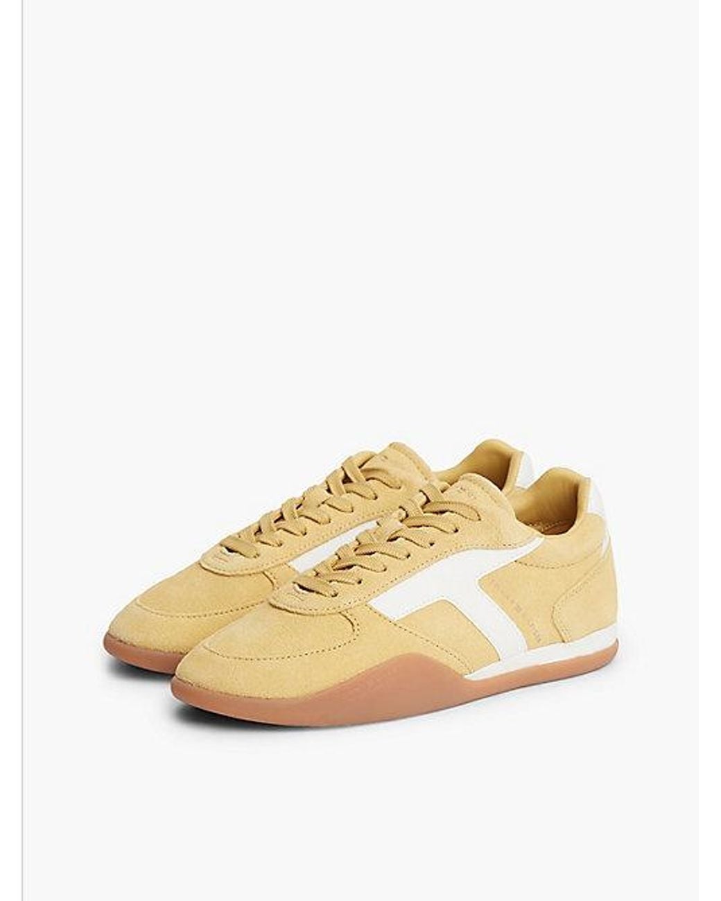 Tommy Hilfiger Natural Suede Vintage Low Profile Trainers
