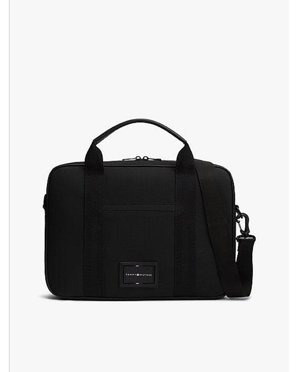 Tommy Hilfiger Laptoptasche Aus Textil Mit Logo-Patch in Black für Herren