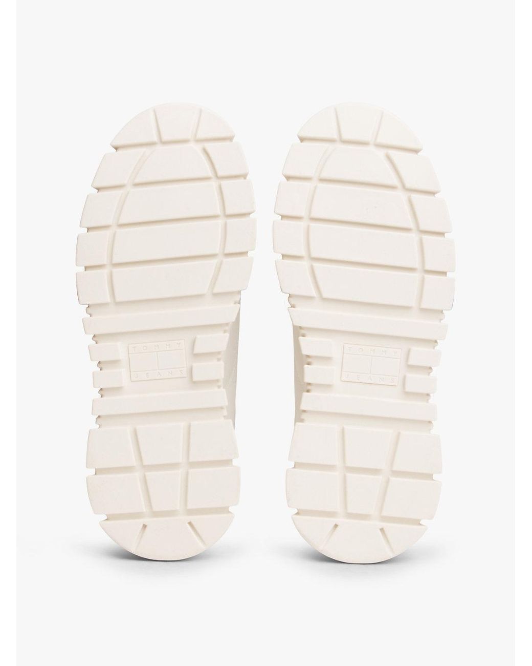 Tommy Hilfiger Natural Logo Tab Platform Cleat Trainers
