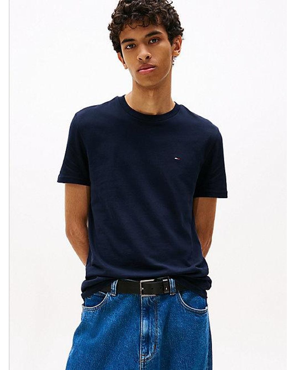 Tommy Hilfiger Black 2-Pack Tommy Flag Extra Slim T-Shirts for men