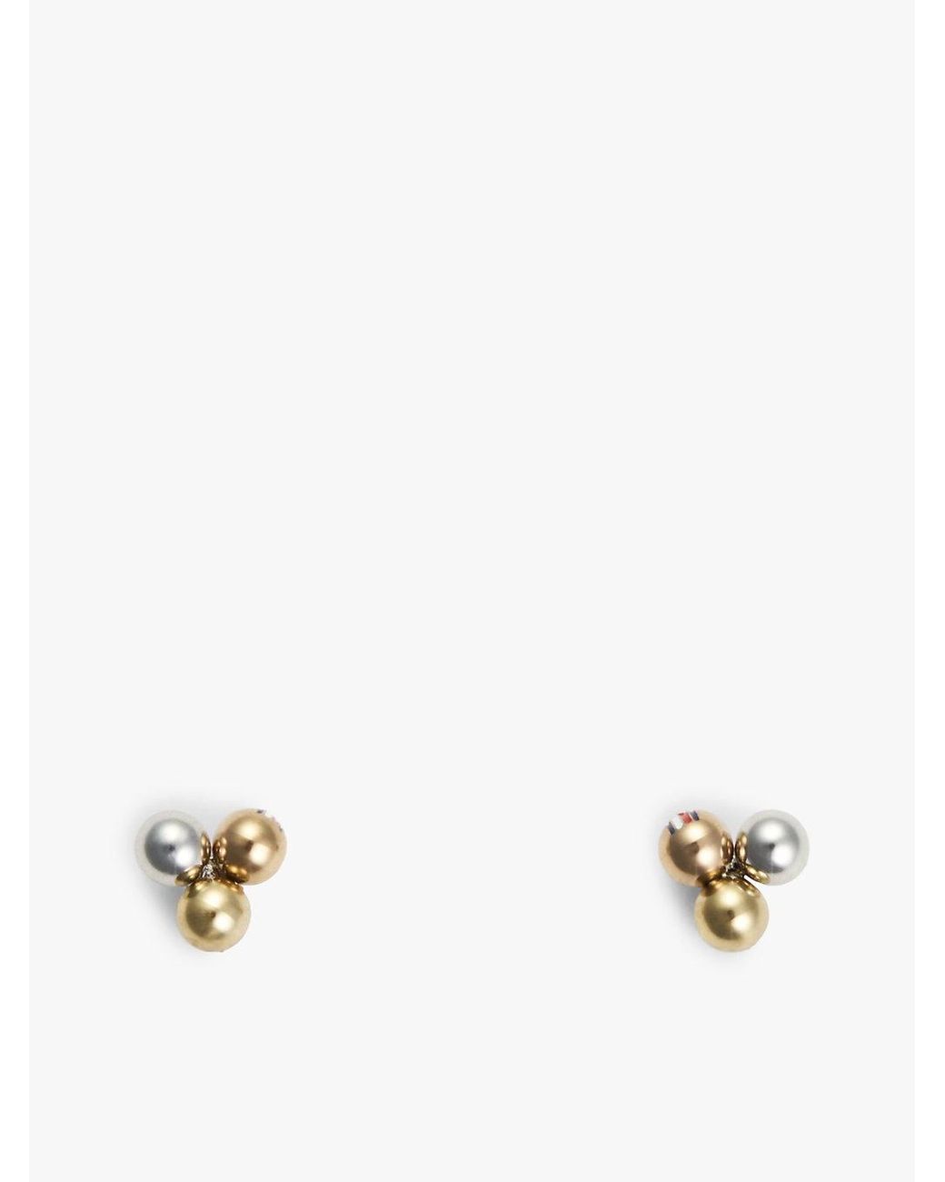 Tommy Hilfiger Natural Three-tone Stud Earrings